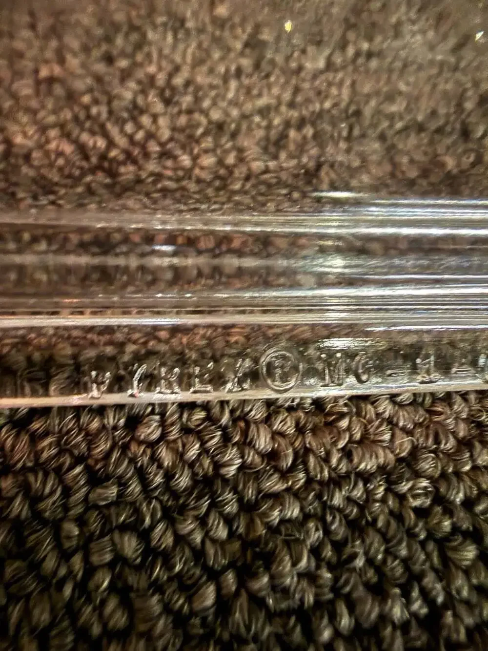 Pyrex MC-1-C Glass Lid Clear Dimpled Pattern